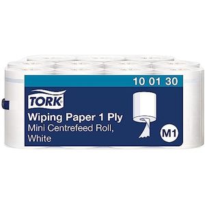 Tork Wiping Poetspapier Mini Rol Wit M1, Centerfeed, 11 rollen, 100130