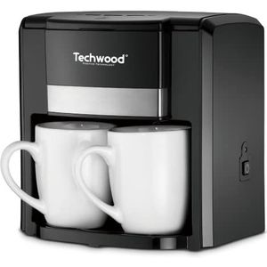 Techwood 2-cup voor koffiemaker (zwart)