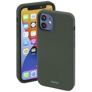 Hama Beschermhoes voor iPhone 12 Mini, compatibel met MagSafe MagCase Finest Feel Pro voor Apple (magnetische beschermhoes voor inductielading, bescherming tegen krassen en vuil, van mat TPU) groen