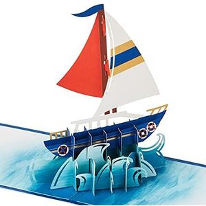 Hallmark Signature Paper Wonder verjaardagskaart met zeilschip