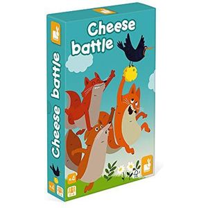 Janod - Cheese Battle – gezelschapsspel voor kinderen – behendigheidsspel – waterverf – FSC-gecertificeerd – vanaf 4 jaar J02636