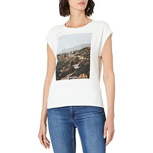 s.Oliver Dames T-shirt, Offwhite Placed A