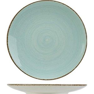 Cosy & Trendy Platte borden, graniet, blauw, D27CM, 6 stuks