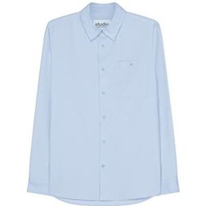Seidensticker Shirt met lange mouwen, regular fit, uniseks, Lichtblauw