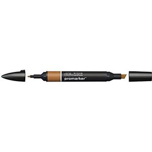 Winsor & Newton ProMarker 0203636 professionele markeerstiften, 2 punten, dun en breed, voor tekeningen, design en lay-out, koffiekleuren