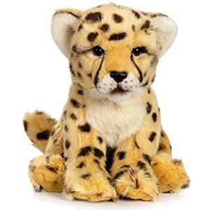 WWF - Cheetah pluche dier – realistisch pluche dier met vele soortgelijke details – zacht en soepel – CE-normen – hoogte 23 cm