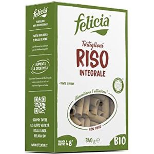 Felicia, Hele rijsttortilons, vezel- en eiwitrijke pasta en voedingsstoffen die nuttig zijn voor de goede werking van het lichaam, biologisch veganistisch, 340 g