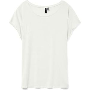 VERO MODA Vmava Plain Ss Top Ga JRS Girl Noos, Blanche-neige, 158-164