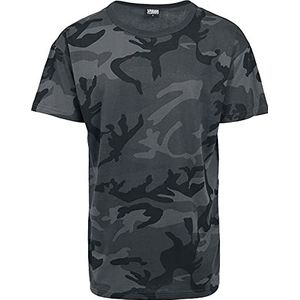 Urban Classics Oversized T-shirt Camo T-shirt voor heren (1 stuk), meerkleurig (donker camouflage 784).