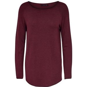 ONLY Onlmila Lacy L/s Long Pullover KNT Dames, Grijs (Sun-dried Tomato Detail: w. Melange), XXS