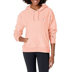 Champion Champion Left Chest C Hoodie voor dames, sweatshirt met capuchon, Pink-Y06145 primer