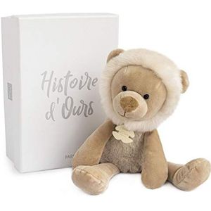 Histoire d'Ours - Pluche dier Leeuw – Sweety Chou Leeuw ‎– bruin – 22 cm – knuffeldier zeer zacht, gemakkelijk te hanteren – cadeau-idee voor geboorte meisjes of jongens – geschenkdoos – HO2946