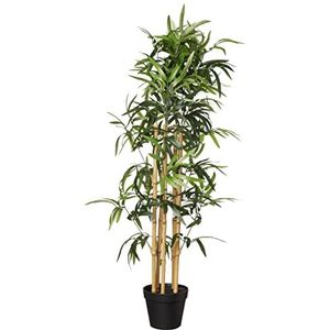 Amazon Basics Kunstmatige bamboe met kunststof pot, 100 cm