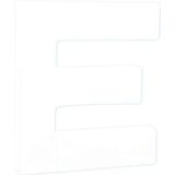 Décopatch - Ref AC734C - Alfabet van papier-maché - Kleine letter ""E"" - Plezier om te decoreren met decopatch-papier - Lijm en lak - 1,5 x 10,5 x 12 cm - Wit