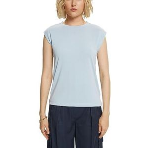 ESPRIT Collection 073eo1k302 T-shirt voor dames, Lichtblauw