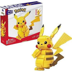 MEGA Construx Pokemon Pikachu reus, 33 cm, bouwspel, 825-delig, voor kinderen vanaf 8 jaar, FVK81