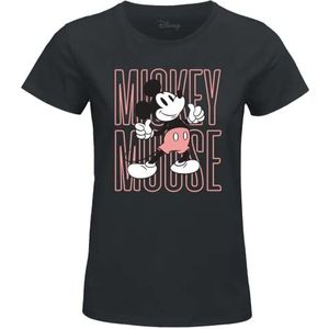 Disney Wodmickts251 T-shirt voor dames, 1 stuk, antraciet gewassen