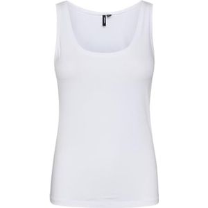 VERO MODA Vmlulu Sl Noos Tanktop voor dames, Helder wit