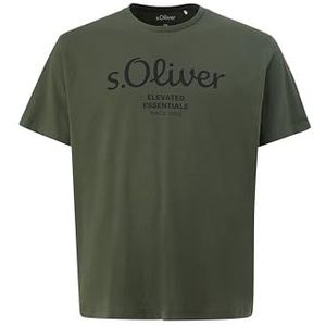 S.Oliver Big Size Regular Fit T-shirt Plus Size met Printopdruk Groen