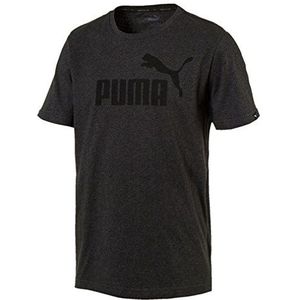 Puma Ess No.1 T-shirt voor heren, Donker Grijs Heather