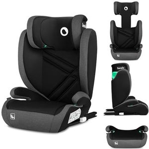 LIONELO Hugo I-Size Kinderautostoel, groep 2 3, 100-150 cm, ISOFIX-installatie, verstelbare hoofdsteun, traagschuim, zijbescherming, comfortabele armleuningen