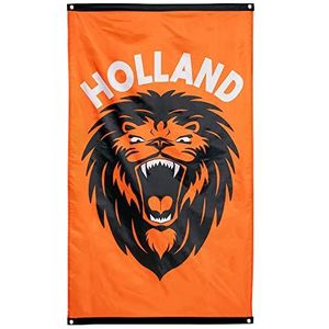 Boland 61875 - Nederlandse vlag, brullende leeuw, 90 x 150 cm, vlag, hangende decoratie, slinger, themafeest, verjaardag, EM, WM, fanartikel