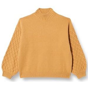 CARNEA Pull tricoté pour femme, camel, XS-S