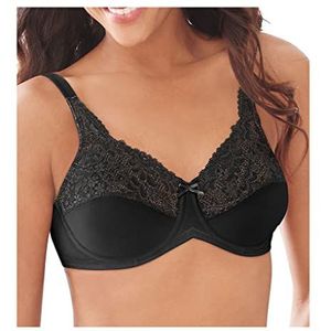 Maidenform Classic Minimizer damesbeha voor dagelijks gebruik (1 stuk), Zwart (Black Bk)