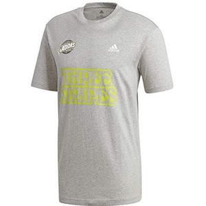 adidas Lucky 8 Graphic T-shirt voor heren, meerkleurig (brgrin)