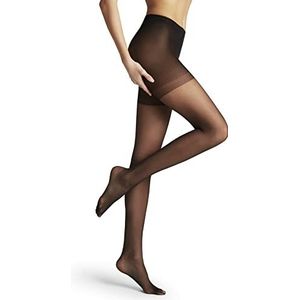 FALKE Damespanty 20 denier zachte materialen zwart grijs transparante panty zonder patroon shaping-effect 1 stuk, zwart (zwart 3009)
