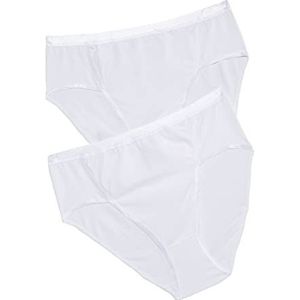 Ulla Popken Jazz-Pant 2er Pack Boxer, Blanc (Weiss 20), 64 (Taille Fabricant: 66+) Femme