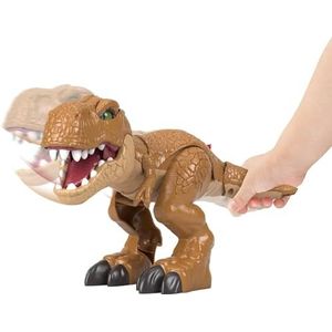 Imaginext Jurassic World T-Rex dinosaurusfiguur met aanvalfunctie, speelgoed voor kinderen vanaf 3 jaar, HFC05