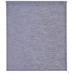 Estoralis | BRAN | Modern rolgordijn | doorschijnende jacquard-stof | Kleur - donkerblauw | 120 x 255 cm (breedte/hoogte) Afmetingen van de stof 117 x 250 cm | Gordijnen voor ramen en deuren