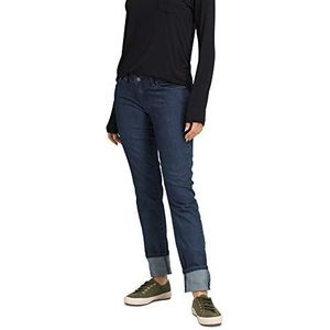prAna - Zachte kara-jeans, lage taillehoogte, smalle, rekbare pijpen met nauwe broekspijpen, Indigo