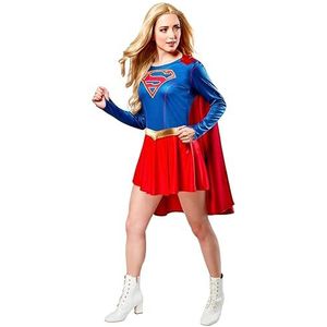 Rubie's Officieel Supergirl kostuum voor dames, blauw/rood, maat S