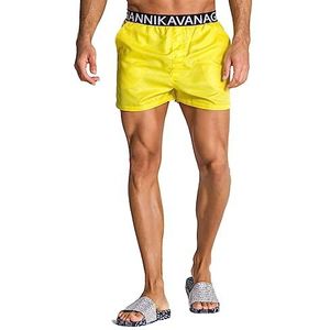 Gianni Kavanagh Yellow Pump Swimshorts Board Shorts pour homme, Jaune, XL