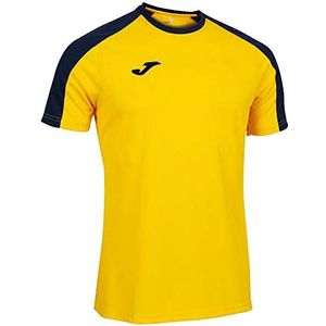 Joma Eco Championship T-shirt met korte mouwen voor heren, geel, marineblauw