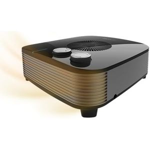 Cecotec ReadyWarm 2050 Max Horizon ventilatorkachel, zwart, 2000 W, 3 bedrijfsmodi (koelen/warm/warm), licht, regelbare thermostaat, handmatig, stil, automatische uitschakeling