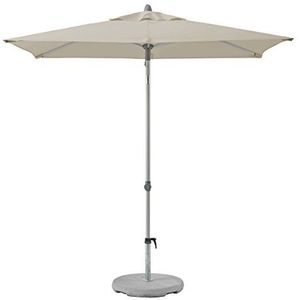 Suncomfort by Glatz Push-up parasol met aluminium frame en polyester canvas, Gebroken grijs