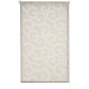 Estoralis Ornella Modern design rolgordijn in doorschijnende voile kleur beige 140 x 255 cm rolgordijn 137 x 250 cm