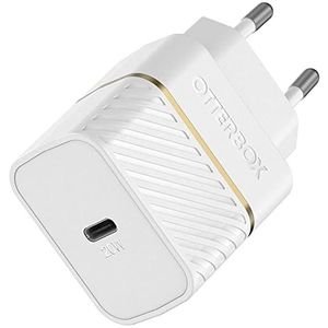 Otterbox USB-C PD EU wandlader 20 W, Fast Charger voor smartphone en tablet, getest tegen vallen, robuust, ultraduurzaam, wit, levering zonder verpakking