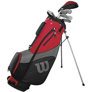 Wilson Golf Pro Staff SGI WGG150007 Halfset golfclubs voor heren, rechtshandig, geschikt voor beginners en gevorderden, staal, rood, WGG150007