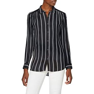 SPARKZ COPENHAGEN Tula Damesshirt Strepen, zwart.