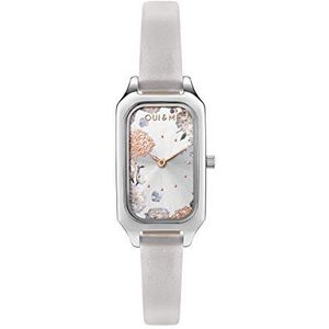 Oui & Me Dameshorloge, FINETTE collectie, kwarts, behuizing 39 x 20 mm - ME010121, beige, 20 x 39 mm, riem, Beige, riem