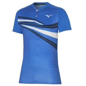 Mizuno Shadow Poloshirt voor heren, nebulas blauw