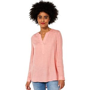 Street One dames blouse lang, Sunset Coral Melange