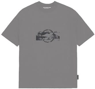 JACK & JONES T-shirt Jcosago Ss Crew Neck FST pour homme, Flanelle grise, XS