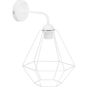 Homemania 8681847096146 wandlamp Alma White voor woonkamer, keuken, slaapkamer, kantoor, wandlamp, wit, metaal, 25 x 30 x 38 cm