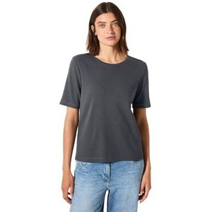 Cecil B322914 T-shirt voor dames, Vulkanisch grijs, S