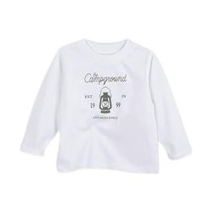Gocco T-shirt met lange mouwen, voor baby's, kinderen, wit, 9-12 maanden, wit, 9-12 maanden, Wit.